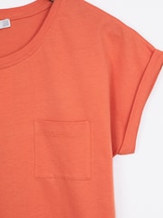 Lakeland Clothing Orange Prue Pocket T-Shirt - Image 3 of 4