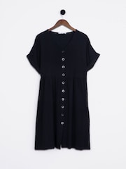 Lakeland Clothing 100% Cotton Cara Midi Black Dress - Image 1 of 5