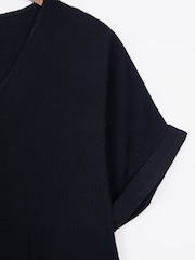 Lakeland Clothing 100% Cotton Cara Midi Black Dress - Image 3 of 5