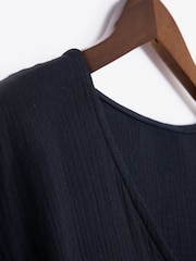 Lakeland Clothing 100% Cotton Cara Midi Black Dress - Image 4 of 5