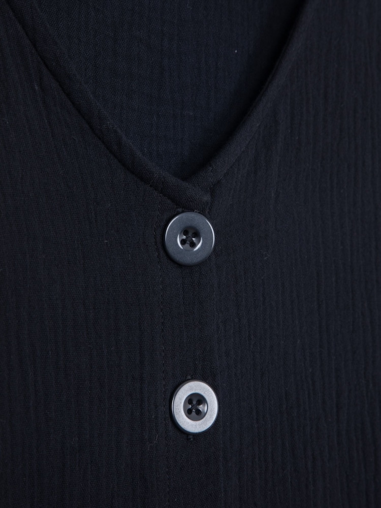 Lakeland Clothing 100% Cotton Cara Midi Black Dress - Image 5 of 5