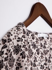 Lakeland Clothing Leah Short Sleeve Brown Blouse - Image 3 of 4