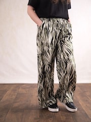 Lakeland Clothing Green Rosie Wide Leg Trousers - Image 1 of 6