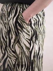 Lakeland Clothing Green Rosie Wide Leg Trousers - Image 3 of 6