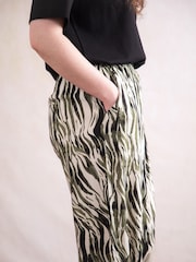Lakeland Clothing Green Rosie Wide Leg Trousers - Image 5 of 6