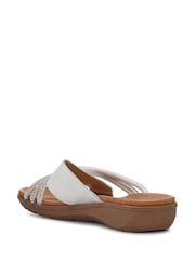 Pavers White Flat Soled Mules - Image 4 of 5