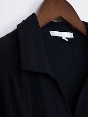 Lakeland Clothing Verity Tie Front Black Blouse - Imagen 3 de 6