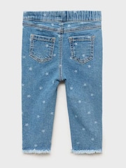Mango Blue Star Pattern Skinny Jeans - Image 2 of 3