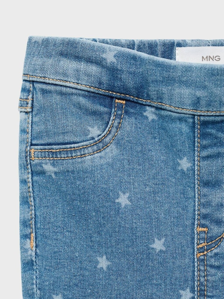 Mango Blue Star Pattern Skinny Jeans - Image 3 of 3