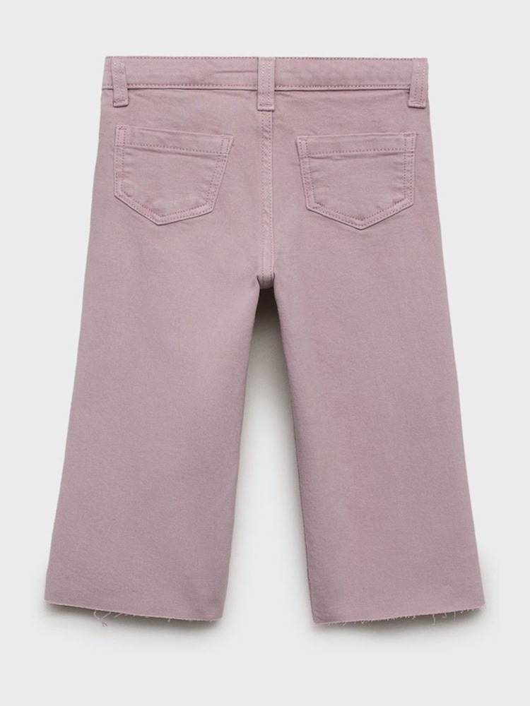 Mango Purple Long Denim Shorts - Image 2 of 3
