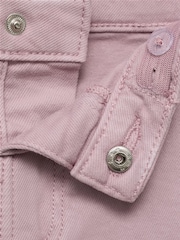 Mango Purple Long Denim Shorts - Image 3 of 3