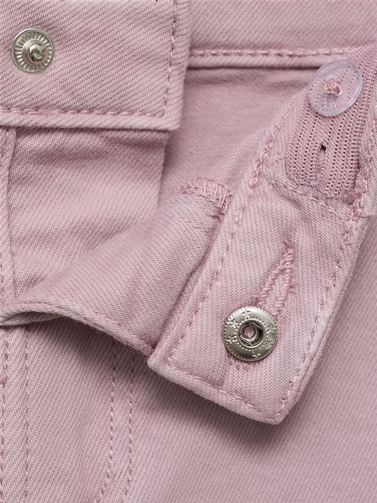 Mango Purple Long Denim Shorts - Image 3 of 3