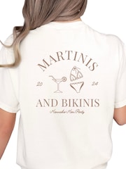 Personalised Martini Hen Party T-shirt by Koko Blossom - Image 2 of 2