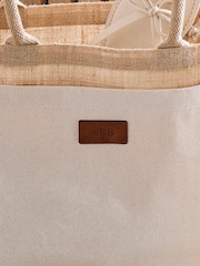 Personalised Leather Patch Tote by Koko Blossom by Koko Blossom - Image 3 of 3