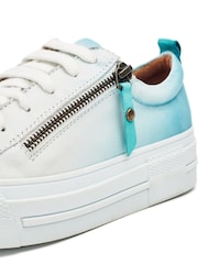 Moda In Pelle FILICIAN CHUNKY LEATHER TRAINER WITH ZIP AND LACE-UP CLOSURE - Image 3 of 4