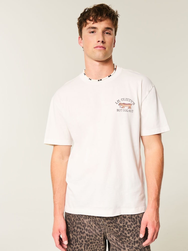Hollister Back Graphic Print Short Sleeve T-Shirt - Image 1 of 5