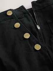 Black Gold Button Front Wide Leg Jeans - Image 2 of 3