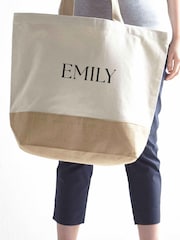 Personalised Jute Bag by Koko Blossom by Koko Blossom - Image 3 of 3