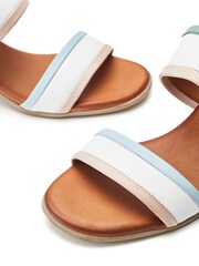 Moda in Pelle Luzula Colour Block Low Heel Sandals - Image 3 of 4