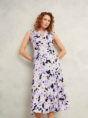Hobbs White Petite Shauna Dress - Image 1 of 4