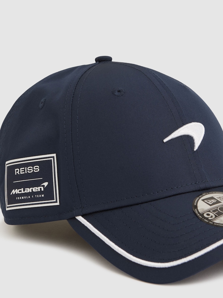 Reiss Navy 9Forty McLaren F1 Team Speedmark Logo Cap Unisex Fit - Image 5 of 5 Reiss Navy 9Forty McLaren F1 Team Speedmark Logo Cap Unisex Fit - Image 5 of 5