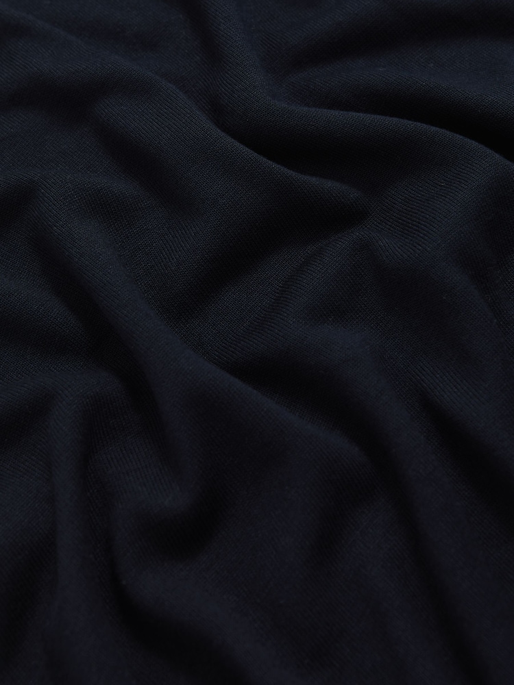 Reiss Navy Brady Jersey V-Neck Top - Image 5 of 5