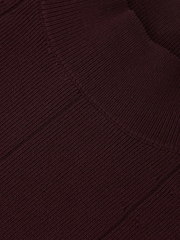 Reiss Burgundy Milan High Neck Sleeveless Top - Image 7 of 7