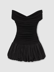 Reiss Pellie Off-Shoulder Puffball Mini Dress - Imagem 2 de 5