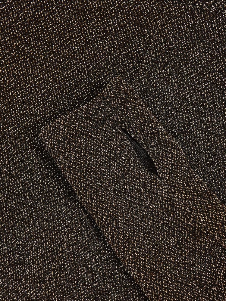Reiss Gold Saraphina Metallic-Knit Long-Sleeve Top - Image 6 of 6 Reiss Gold Saraphina Metallic-Knit Long-Sleeve Top - Image 6 of 6