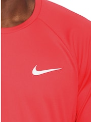 Nike Red Short Sleeve Sun Safe Hydroguard Rash Vest - Image 4 of 6