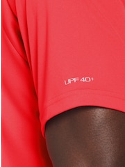Nike Red Short Sleeve Sun Safe Hydroguard Rash Vest - Image 5 of 6