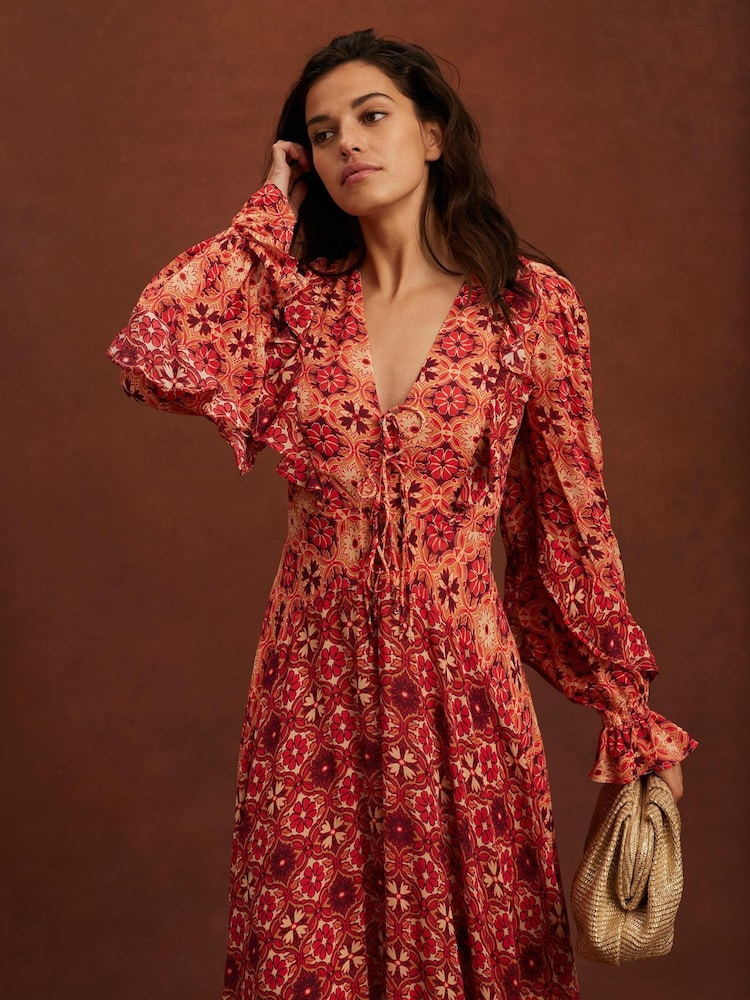 Mint Velvet Pink Floral Print Maxi Dress - Image 2 of 8