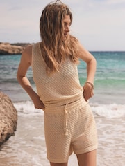 Mint Velvet Cream Metallic Beach Set - Image 1 of 8