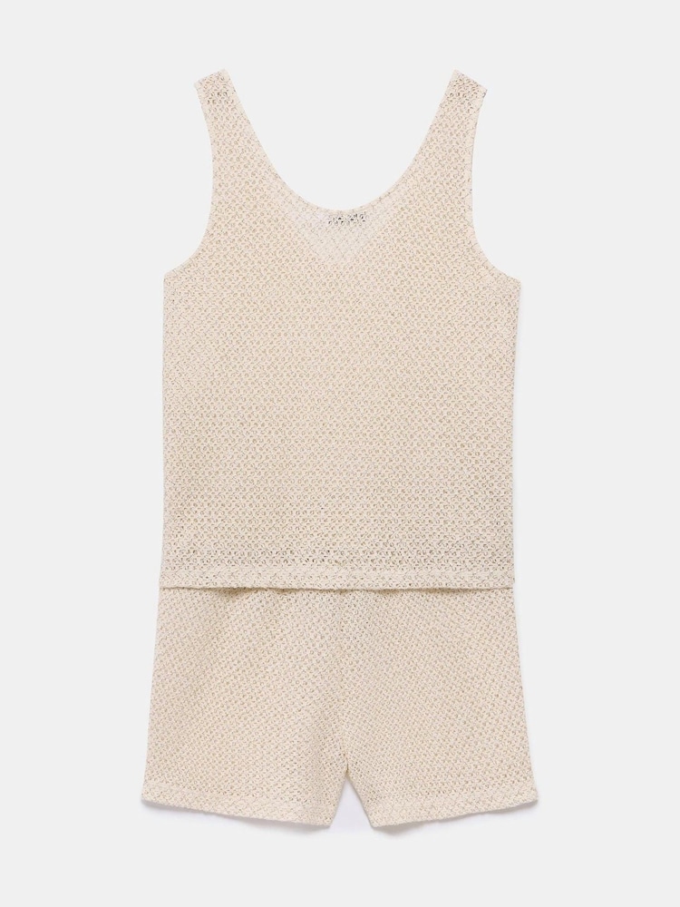 Mint Velvet Cream Metallic Beach Set - Image 8 of 8