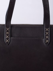 Brown - Lakeland Leather Castlerigg Tote Bag - Image 8 of 9
