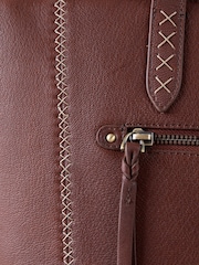 Natural - Lakeland Leather Castlerigg Tote Bag - Image 6 of 9