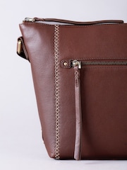 Natural - Lakeland Leather Castlerigg Cross-Body Bag - Imagem 4 de 9