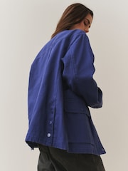 Blue Cotton Chore Jacket - Image 3 of 9