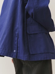 Blue Cotton Chore Jacket - Image 5 of 9