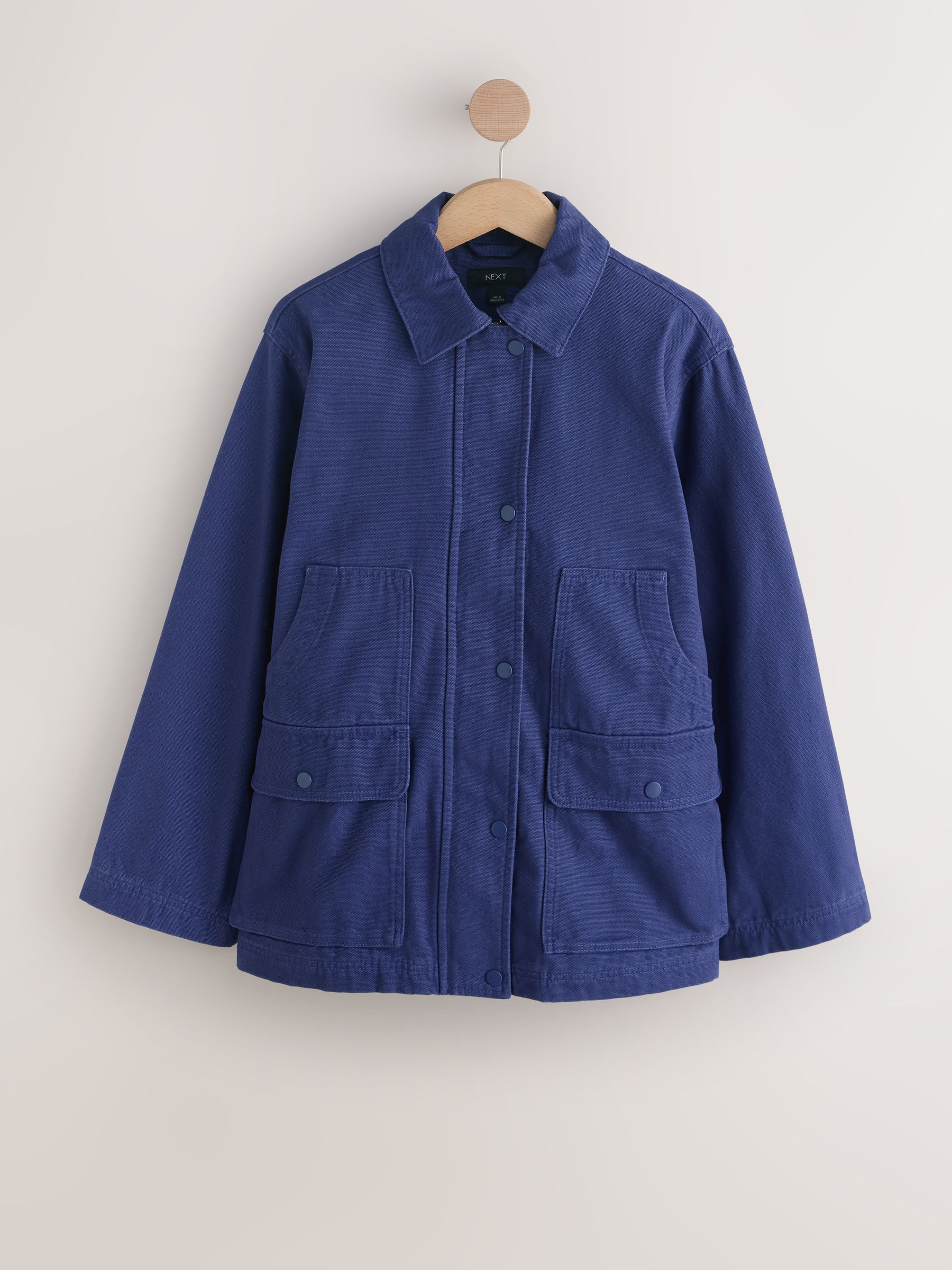 Buy Blue Cotton Chore Jacket from Next USA
