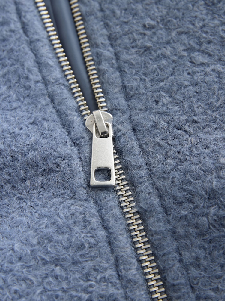 Blue Coatigan Bomber Jacket - Image 2 of 4 Blue Coatigan Bomber Jacket - Image 2 of 4