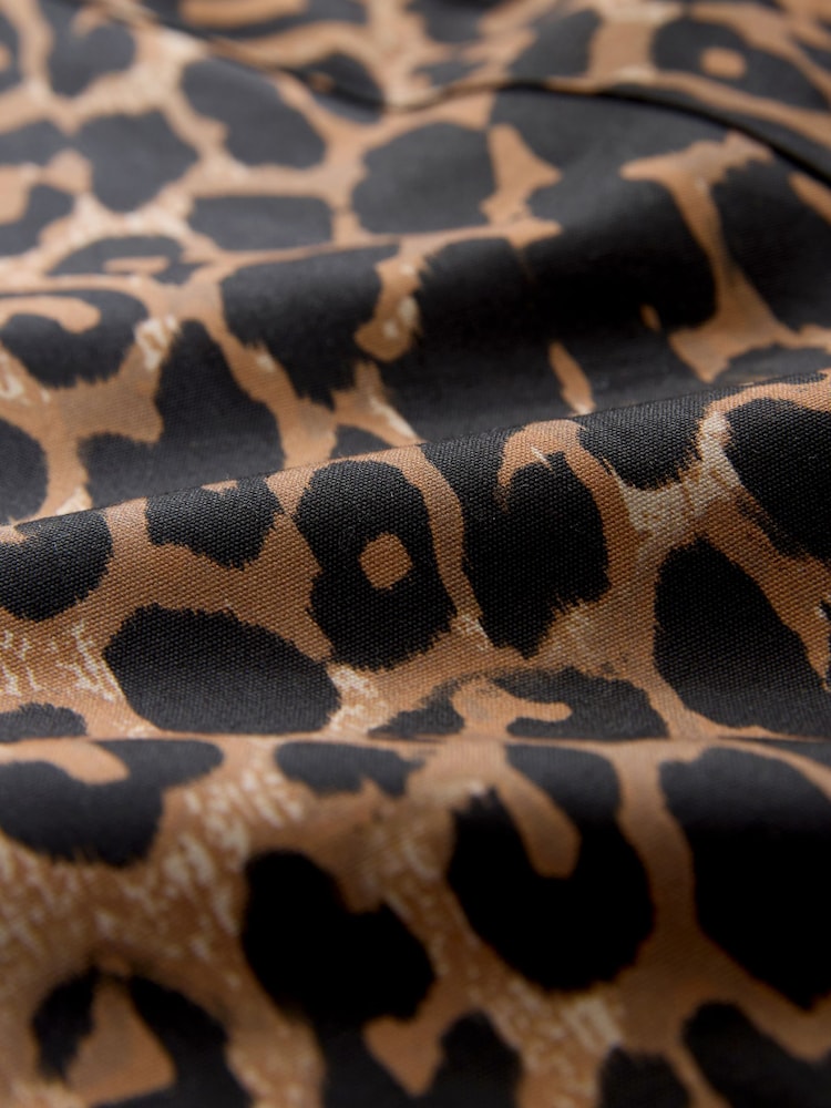 Animal Print Waxy Jacket with Cord Collar - Image 2 of 3 Animal Print Waxy Jacket with Cord Collar - Image 2 of 3