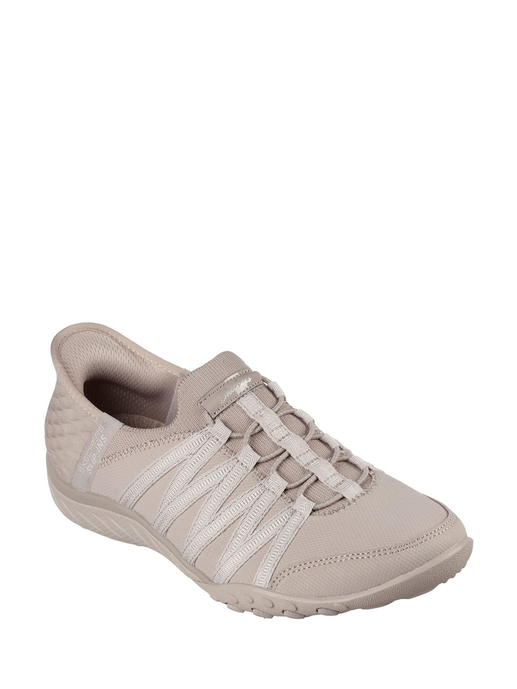 Gris - Zapatillas de deporte transpirables y antideslizantes sin cierres de corte ancho Breathe Easy Roll de Skechers - Imagen 2 de 3 Gris - Zapatillas de deporte transpirables y antideslizantes sin cierres de corte ancho Breathe Easy Roll de Skechers - Imagen 2 de 3