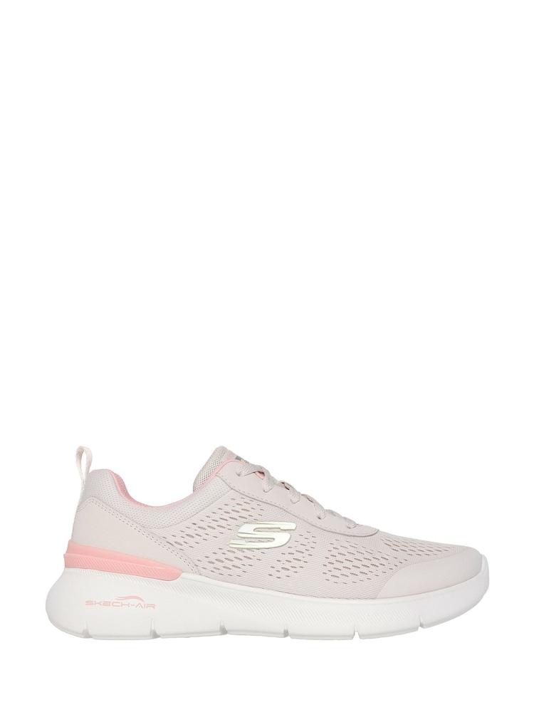 Skechers Cream Skech Air Dynamight 2.0 New Heights Shoes - Image 1 of 3