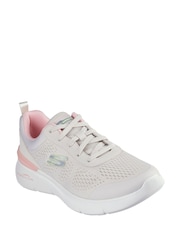 Skechers Cream Skech Air Dynamight 2.0 New Heights Shoes - Image 2 of 3