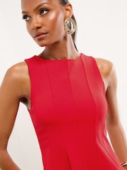 Lipsy Red Peplum Top - Image 3 of 4