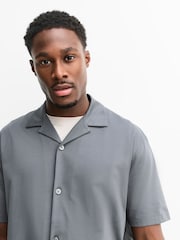 Slate Grey 100% SUPIMA® Cotton Jersey Shirt - Image 3 of 4