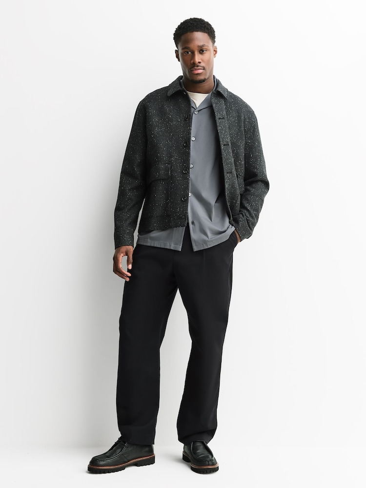 Slate Grey 100% SUPIMA® Cotton Jersey Shirt - Image 4 of 4