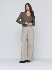 The Set 2 Pack Denim Straight Leg Jeans Mid Blue/Cream Stripe - Image 3 of 6