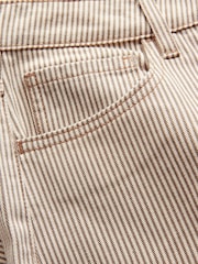 The Set 2 Pack Denim Straight Leg Jeans Mid Blue/Cream Stripe - Image 8 of 9